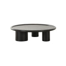 MESA DE CENTRO ACABADO DE EN MADERA NEGRA