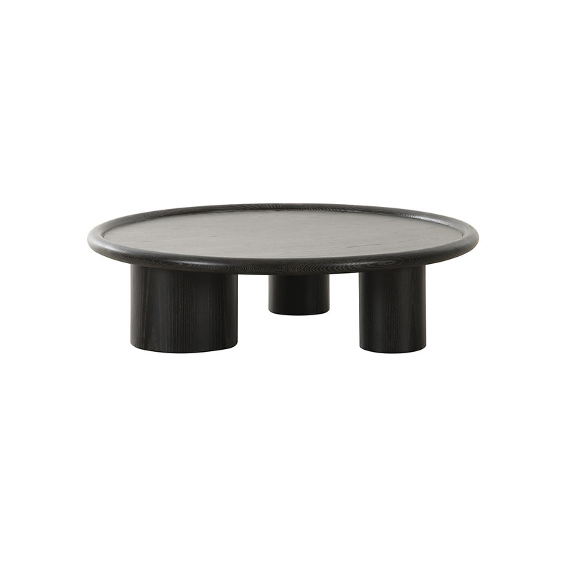 MESA DE CENTRO ACABADO DE EN MADERA NEGRA