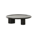 MESA DE CENTRO ACABADO DE EN MADERA NEGRA