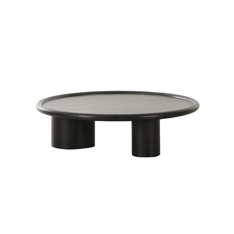 MESA DE CENTRO ACABADO DE EN MADERA NEGRA
