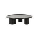 MESA DE CENTRO ACABADO DE EN MADERA NEGRA