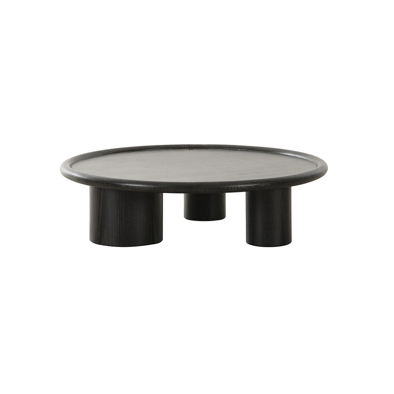 MESA DE CENTRO ACABADO DE EN MADERA NEGRA