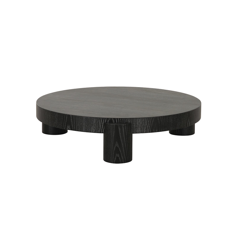 MESA DE CENTRO ACABADO DE EN MADERA NEGRA
