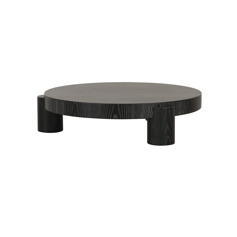 MESA DE CENTRO ACABADO DE EN MADERA NEGRA