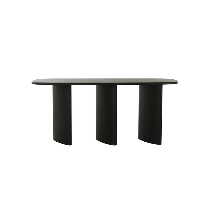 MESA DE BAR ACABADO DE MADERA NEGRA