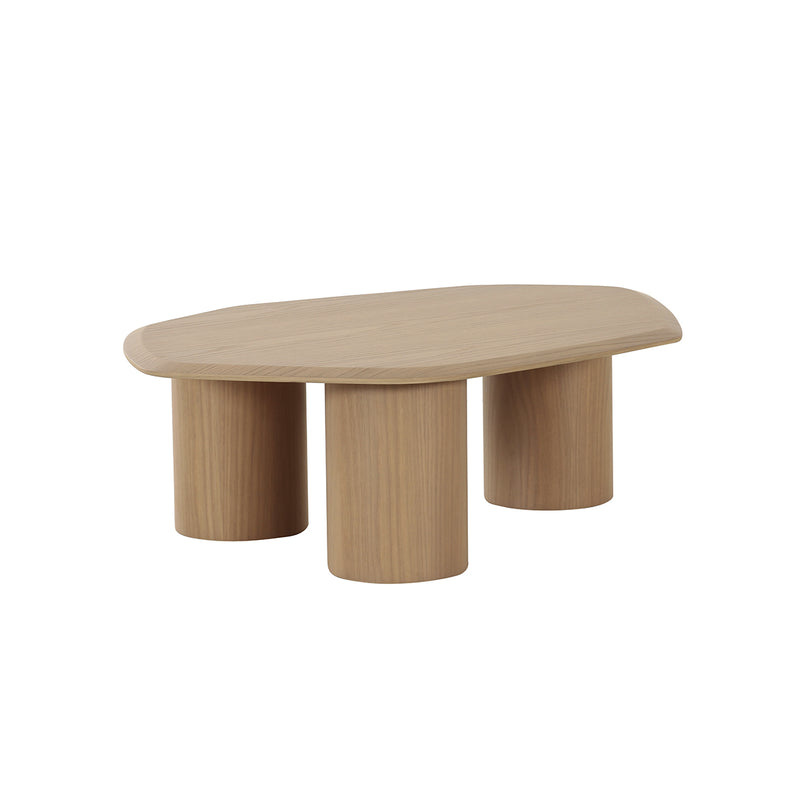 MESA DE CENTRO ACABADO DE EN MADERA CLARA