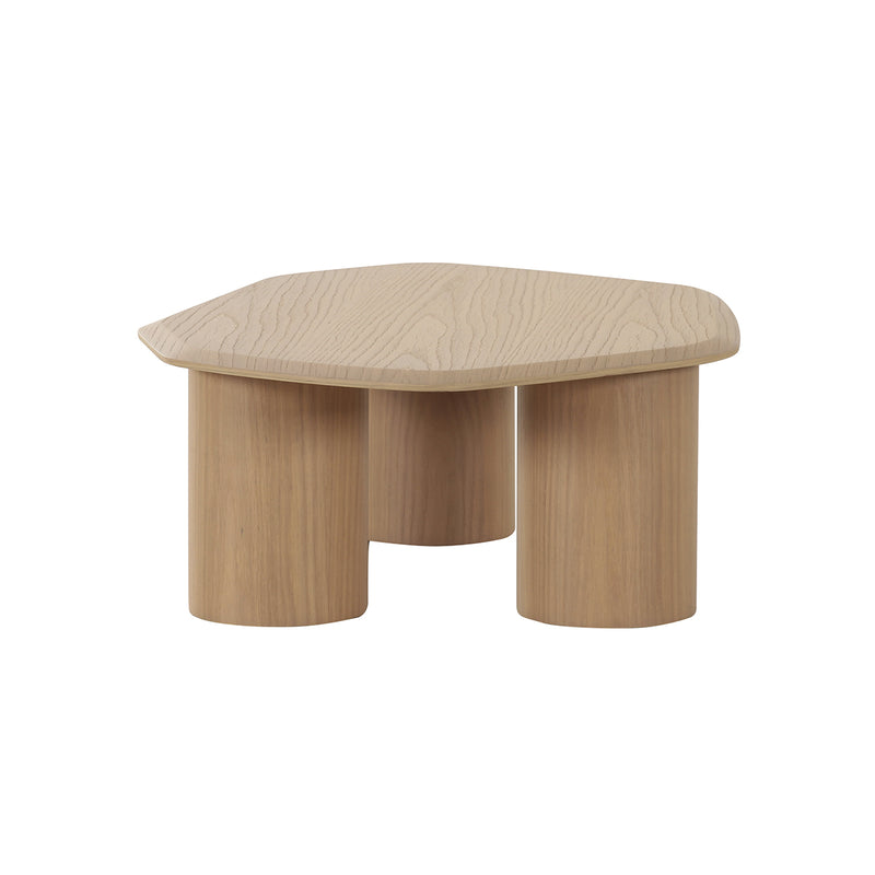 MESA DE CENTRO ACABADO DE EN MADERA CLARA