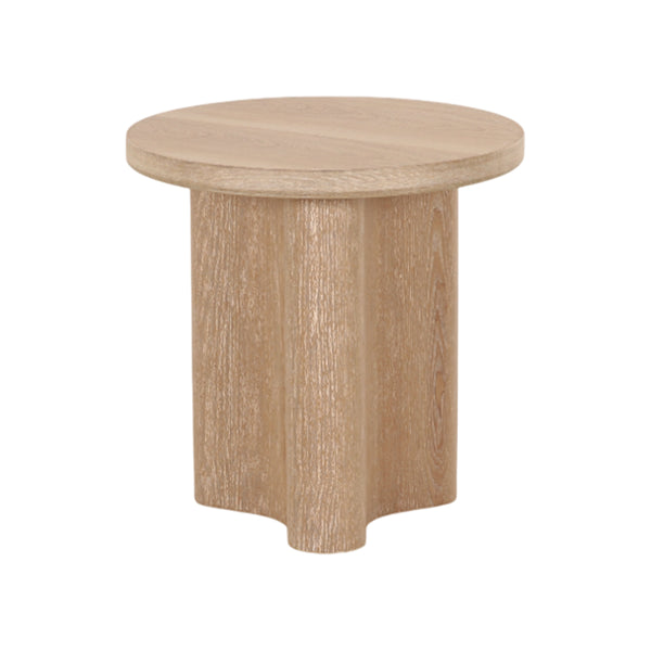MESA LATERAL ACABADO DE MADERA NATURAL