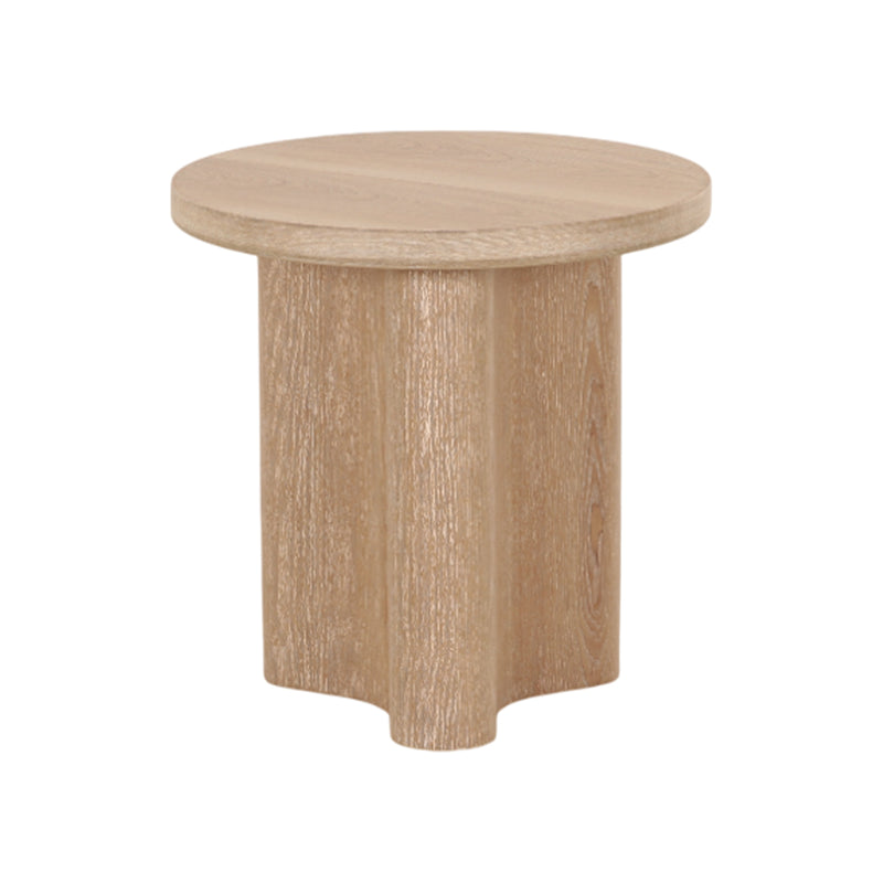 MESA LATERAL ACABADO DE MADERA NATURAL