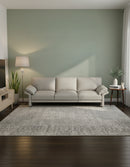 SOFA ESTACIONARIO DE CUATRO ASIENTOS CON FRENTE DE PIEL BEIGE