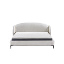 CAMA QUEEN EN TELA BLANCA