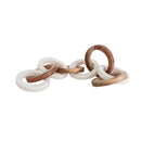 MARBLE WOOD LINK CHAIN