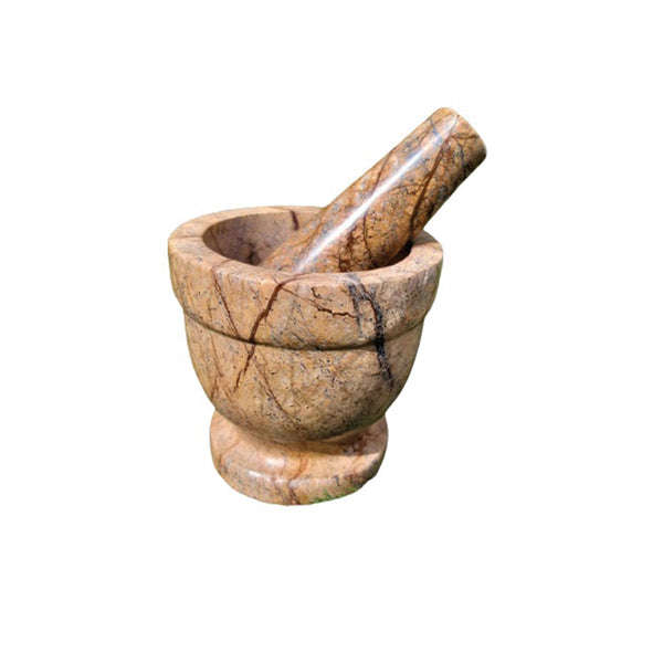 FOREST MARBLE MORTAR AND PESTLE