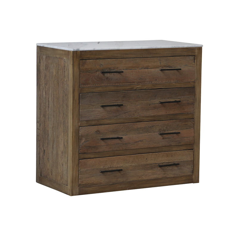 GAVETERO CON TOPE ESTILO  MARMOL Y ACABADO DE  MADERA