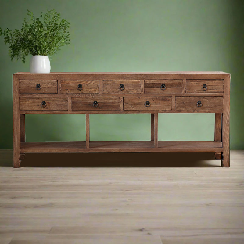 CONSOLA ACABADO DE MADERA