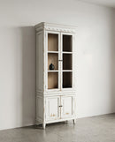 GABINETE ACABADO DE  MADERA BLANCO