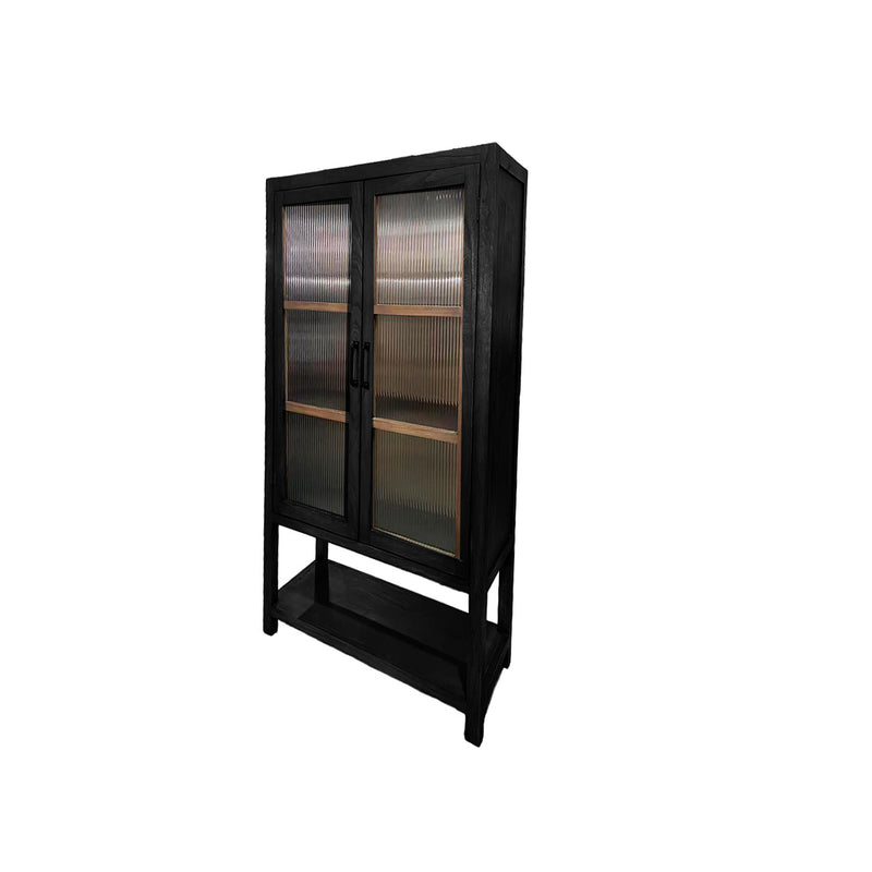 GABINETE ACABADO DE MADERA NEGRO