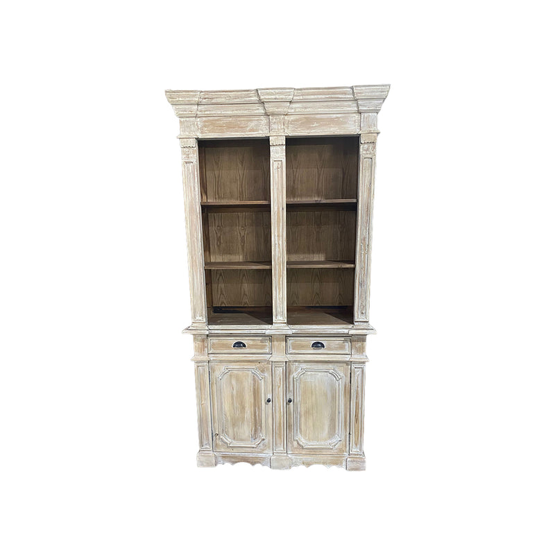 GABINETE ACABADO DE MADERA LAVADO BLANCO