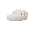 SOFA CAMA EN TELA BLANCA