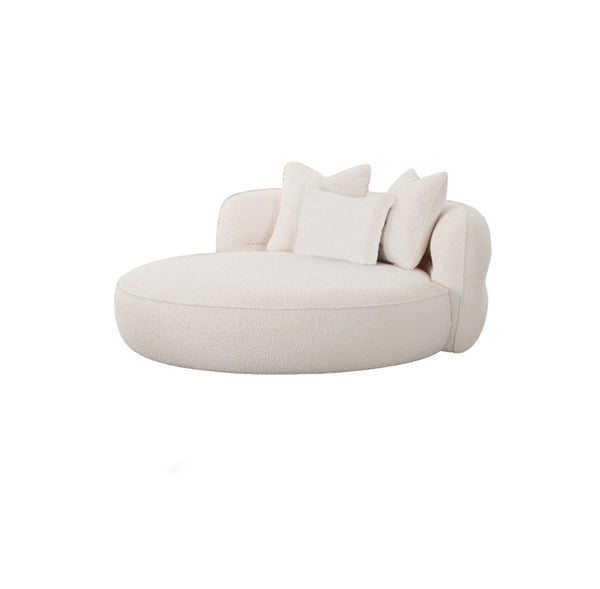 SOFA CAMA EN TELA BLANCA