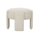 OTOMAN EN TELA BLANCA