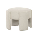 OTOMAN EN TELA BLANCA