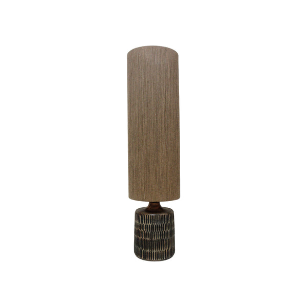 WOOD TABLE LAMP WITH SHADE