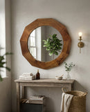 ESPEJO DE PARED ACABADO DE MADERA