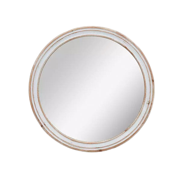 ESPEJO ACABADO EN MADERA BLANCO LAVADO