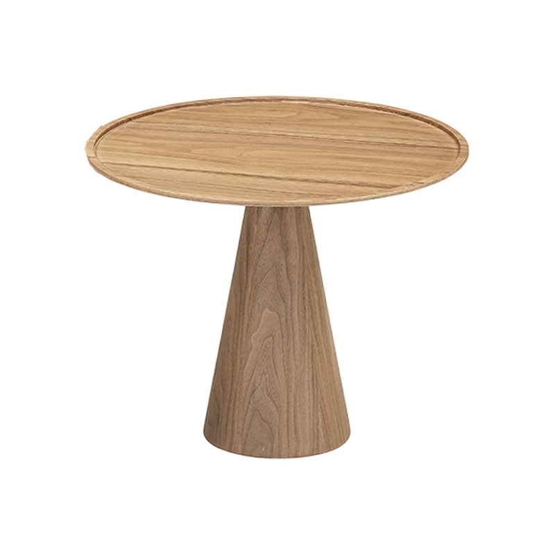 MESA DE CENTRO TOPE DE CERAMICA Y BASE ACABADO DE MADERA