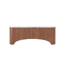 CREDENZA TOPE ESTILO MARMOL Y ACABADO DE MADERA CON PATAS DORADAS