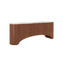 CREDENZA TOPE ESTILO MARMOL Y ACABADO DE MADERA CON PATAS DORADAS