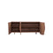 CREDENZA TOPE ESTILO MARMOL Y  ACABADO DE MADERA
