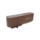 CREDENZA TOPE ESTILO MARMOL Y  ACABADO DE MADERA