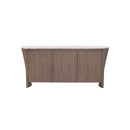 CREDENZA TOPE ESTILO MARMOL Y  ACABADO DE MADERA
