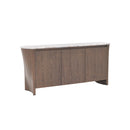 CREDENZA TOPE ESTILO MARMOL Y  ACABADO DE MADERA
