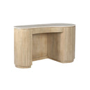 ESCRITORIO ACABADO DE MADERA Y TOPE DE MARMOL