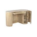 ESCRITORIO ACABADO DE MADERA Y TOPE DE MARMOL