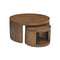 MESA DE CENTRO ACABADO DE MADERA SET DE 2