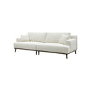 SOFA ESTACIONARIO DE CUATRO ASIENTOS EN TELA BEIGE CREMA