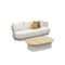 SOFA AIO BEIGE + 1 MESA CENTRO - 2PCS
