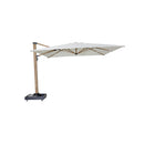 4X4M SUPER HANGING UMBRELLA WITH BEIGE AND COLOR WOOD