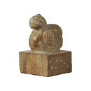 JADE BIRD ORNAMENT, BROWN