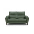 SOFA RECLINABLE ELECTRICO DE DOS  ASIENTOS CON FRENTE DE PIEL VERDE