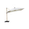 SOMBRILLA PROVENCE 3X3M CON LUZ LED, CON LA TAPA INCLINABLE GIRATORIA, COLOR BEIGE Y MADERA