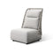 ALUM ROPE UPHOLSTERY HIGH BACK CHAIR, ROUND ROPE, WITH AXROMA ALPINE OLEFIN FABRIC CUSHION