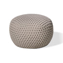 OTOMAN DE EXTERIOR EN TELA BEIGE