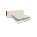 CAMA KING EN TELA BLANCA