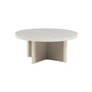 MESA DE CENTRO TOPE ESTILO PIEDRA Y MARCO GRIS