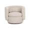 BUTACA GIRATORIA EN TELA BEIGE